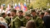 Митинг, посвященный проводам российским военнослужащих 47-й мотострелковой дивизии на войну в Украине. Севастополь, 27 сентября 2022 года