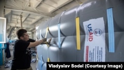 USAID assistance arrives in Ukraine earlier this year.