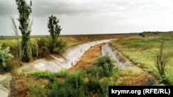 Северо-Крымский канал в Сакском районе, 2019 год